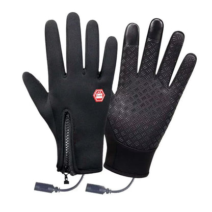 USB Heating Gloves Hand Warmers Gloves Rechargeable Gloves Touchscreen Heated Mittens Windproof Portable Heated Gloves